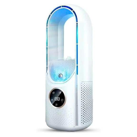 FYHALE Air Conditioner - 2025 New Blade-Free Silent Portable Air Conditioner for Home and Office, 3-Speed Personal Air Evaporative Cooler Cooling Fan, Energy Saving (White)