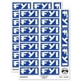 thumbnail image 1 of FYI For Your Information Bold Sticker Set - Dark Blue - Matte Finish - 2.00" Large, 1 of 7