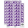 thumbnail image 1 of FYI For Your Information Bold Sticker Set - Purple - Gloss Finish - 2.00" Large, 1 of 7