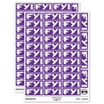 thumbnail image 1 of FYI For Your Information Bold Sticker Set - Purple - Matte Finish - 1.5" Small, 1 of 7