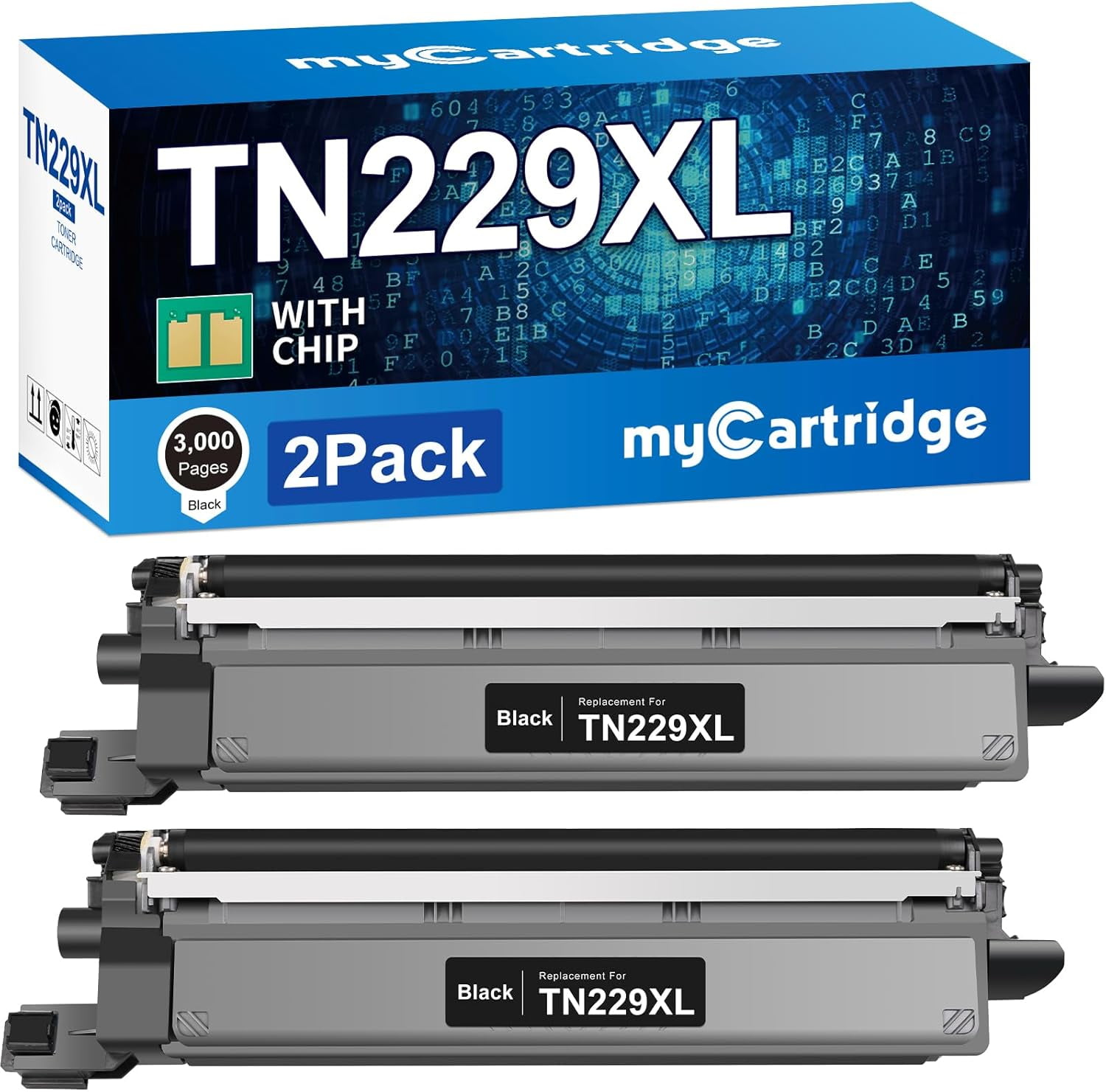 FYIVYIPONP 206A Black Toner Cartridge 2 Pack (with Chip) Compatible ...