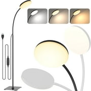 Dimmable LED Floor Lamp 168 LEDs Reading Lamps Floor Standing With 3 Color Mode，10 Brightness Levels,USB Powered