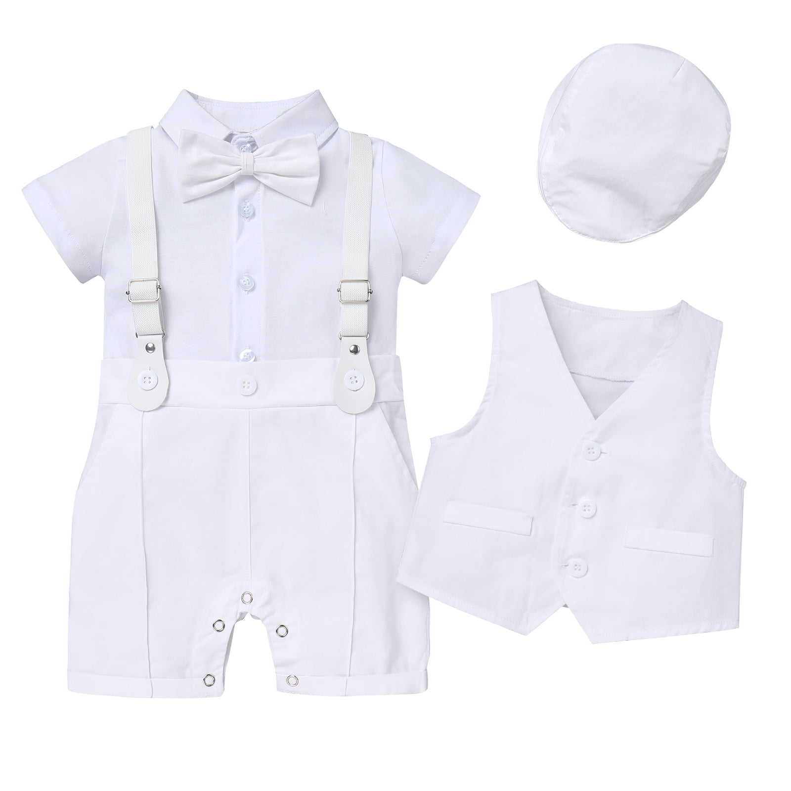 FYMNSI Baby Boy Baptism Clothes Suits Infant Gentleman Outfit Dress