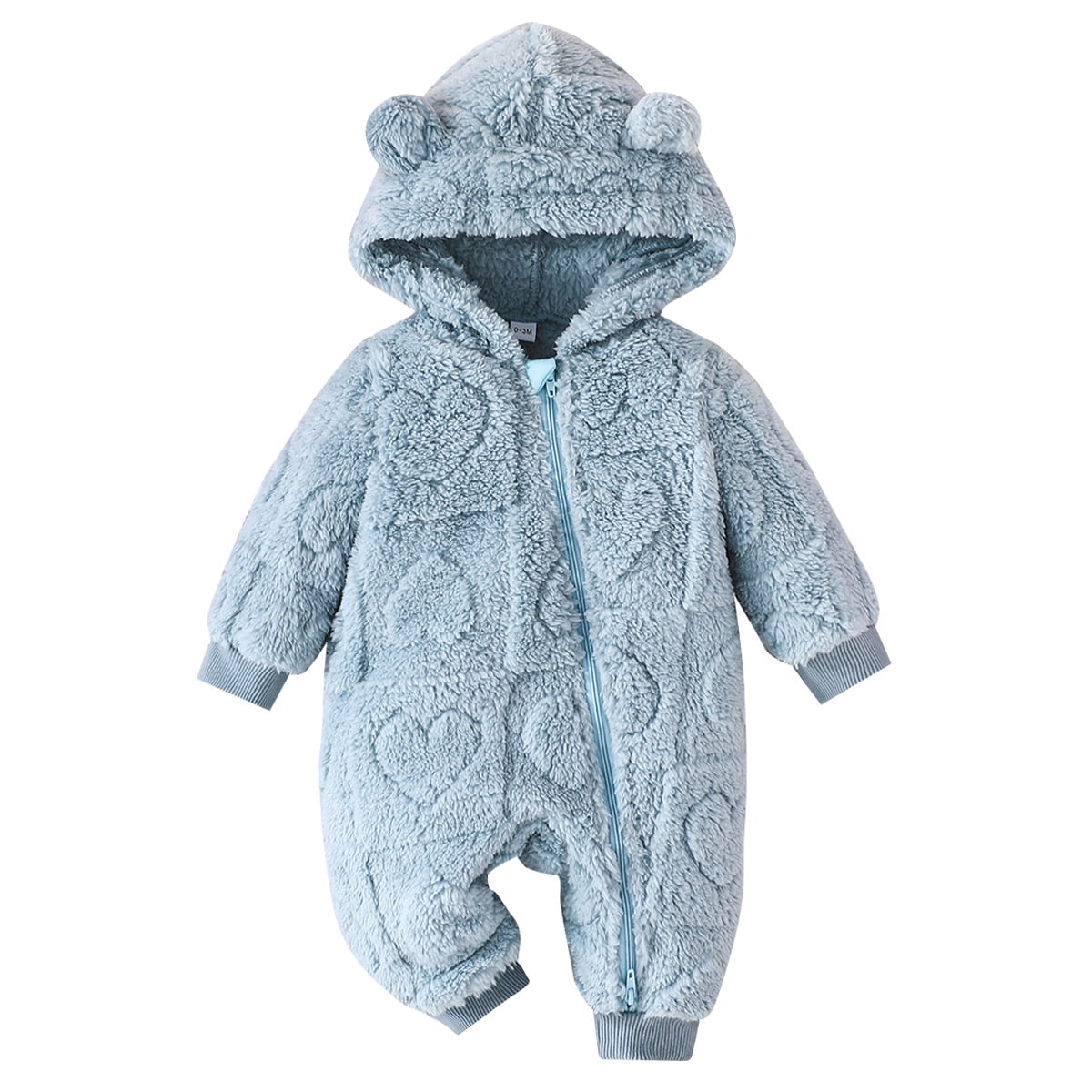 FYMNSI Baby Girls Boys Winter Clothes Newborn Fleece Rompers Onesie