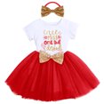 thumbnail image 1 of FYMNSI Baby Girls First Birthday Outfit My 1st Birthday Cake Smash Dress Polka Dots Tutu Dresses Toddler Short Sleeve Summer Clothes with Bowknot Headband, 1 of 6