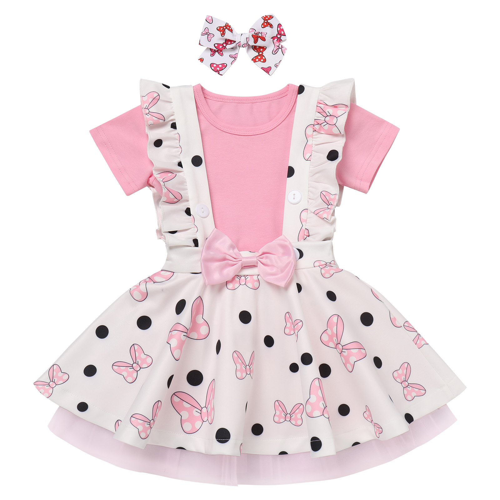 Set Cake Smash Per Bambino FYMNSI - Bretelle, Papillon E Pantaloncini Per Foto 1° Compleanno