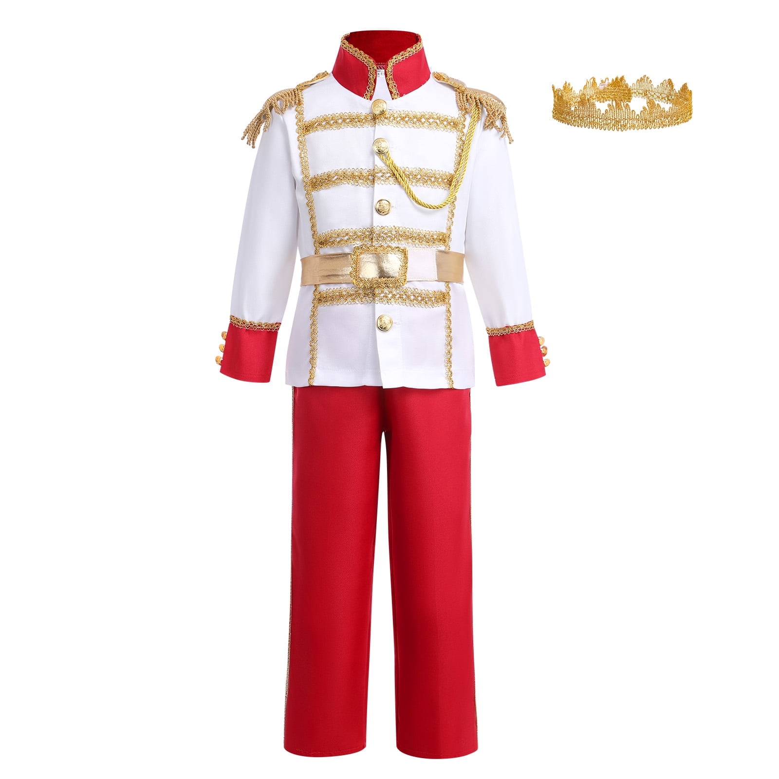 FYMNSI Boy Prince Charming Costume Halloween Carnival Cosplay Fancy ...