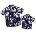 thumbnail image 1 of FYMNSI Daddy and Me Hawaiian Matching Outfits Father Son Tropical Print Matching Shirts Summer Men Boys Father's Day Tops (Boy 3-4Y), 1 of 9