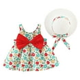 thumbnail image 1 of FYMNSI Infant Baby Girl Dress Toddler Girl Clothes Backless Sleeveless Flower Sundress Summer Dresses 18-24 Months, 1 of 7