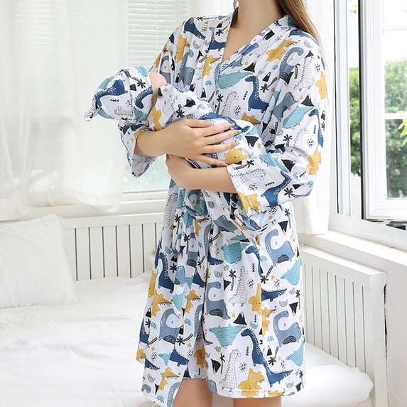 Baby Robe Design FYMNSI Maternity Robe and Swaddle Set, Birth Gowns, Pregnancy Wrap for ...