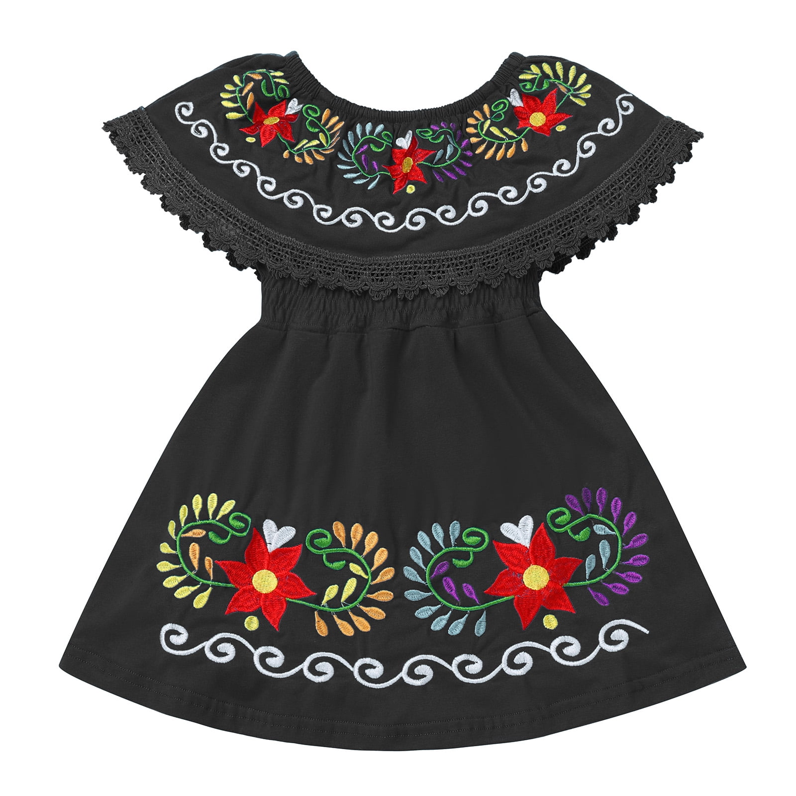 black mexican dresses Mexican dress black