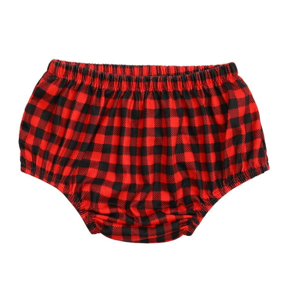 FYMNSI Newborn Baby Diaper Cover Shorts Pants Unisex Print Bloomers Cloth Diapers Kids Toddler Cute Infant Underwear One Size Black Red