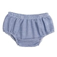 thumbnail image 1 of FYMNSI Newborn Baby Diaper Cover Shorts Pants Unisex Print Bloomers Cloth Diapers Kids Toddler Cute Infant Underwear One Size Blue Plaid1, 1 of 3