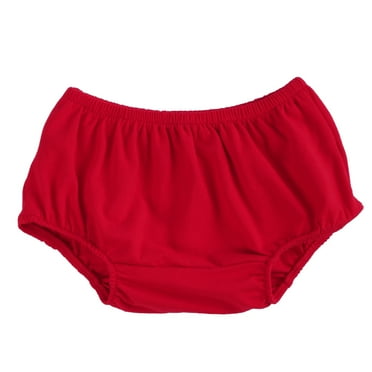 FYMNSI Newborn Baby Diaper Cover Shorts Pants Unisex Print Bloomers Cloth Diapers Kids Toddler Cute Infant Underwear One Size Red
