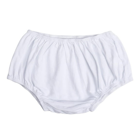 FYMNSI Newborn Baby Diaper Cover Shorts Pants Unisex Print Bloomers Cloth Diapers Kids Toddler Cute Infant Underwear One Size White