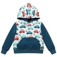 thumbnail image 1 of FYMNSI Toddler Boy Hooded Sweatshirts Color Block Car Printed Hoodie with Pocket Boys Winter Clothes 2-3T, 1 of 8