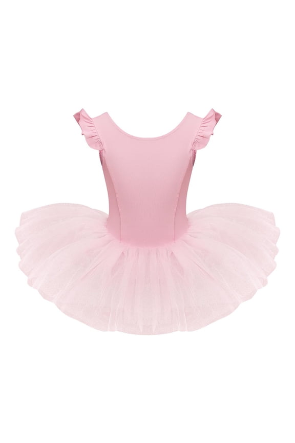 Toddler Girls Ballet Dance Dress Tutu Leotard Princess Dress One-Piece Bodysuit Gymnastic Outfit
