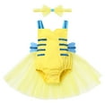 thumbnail image 1 of FYMNSI Baby Girl Flounder Costume Halloween Cosplay Dress Up Outfits Toddler Infant Tulle Romper Dress 12-18 Months, 1 of 5