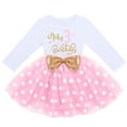 thumbnail image 1 of FYMNSI Toddler Kids Baby Girl It's My 3rd Third Birthday Dress Cake Smash Outfit Long Sleeve Princess Polka Dots Tulle Bowknot Dress Three Years Old Party Clothes Photo Props 3 Years Pink, 1 of 7