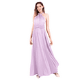thumbnail image 1 of FYMNSI Women Transformer Evening Long Prom Dress Infinity Floor Length Dresses for Bridesmaids Multiway Wrap Convertible Dresses Light Purple XS, 1 of 5