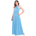 thumbnail image 1 of FYMNSI Women Transformer Evening Long Prom Dress Infinity Floor Length Dresses for Bridesmaids Multiway Wrap Convertible Dresses Light Blue XL, 1 of 5