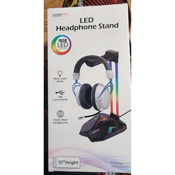 FYNA- Game Pro 10 Led Headphone Stand With Usb Connectivity