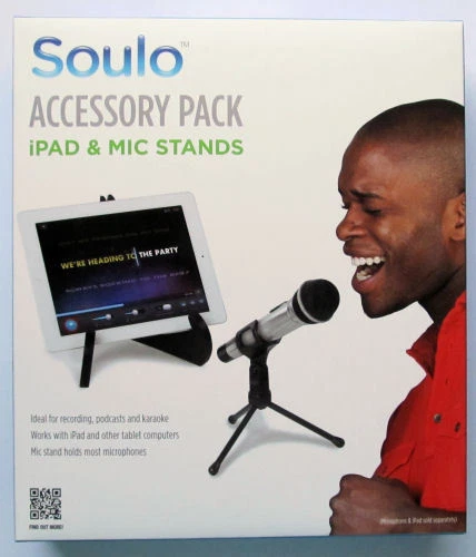 FYNA- New Soulo Accessory Pack Desktop Tablet & Microphone Stands Karaoke *Free Ship