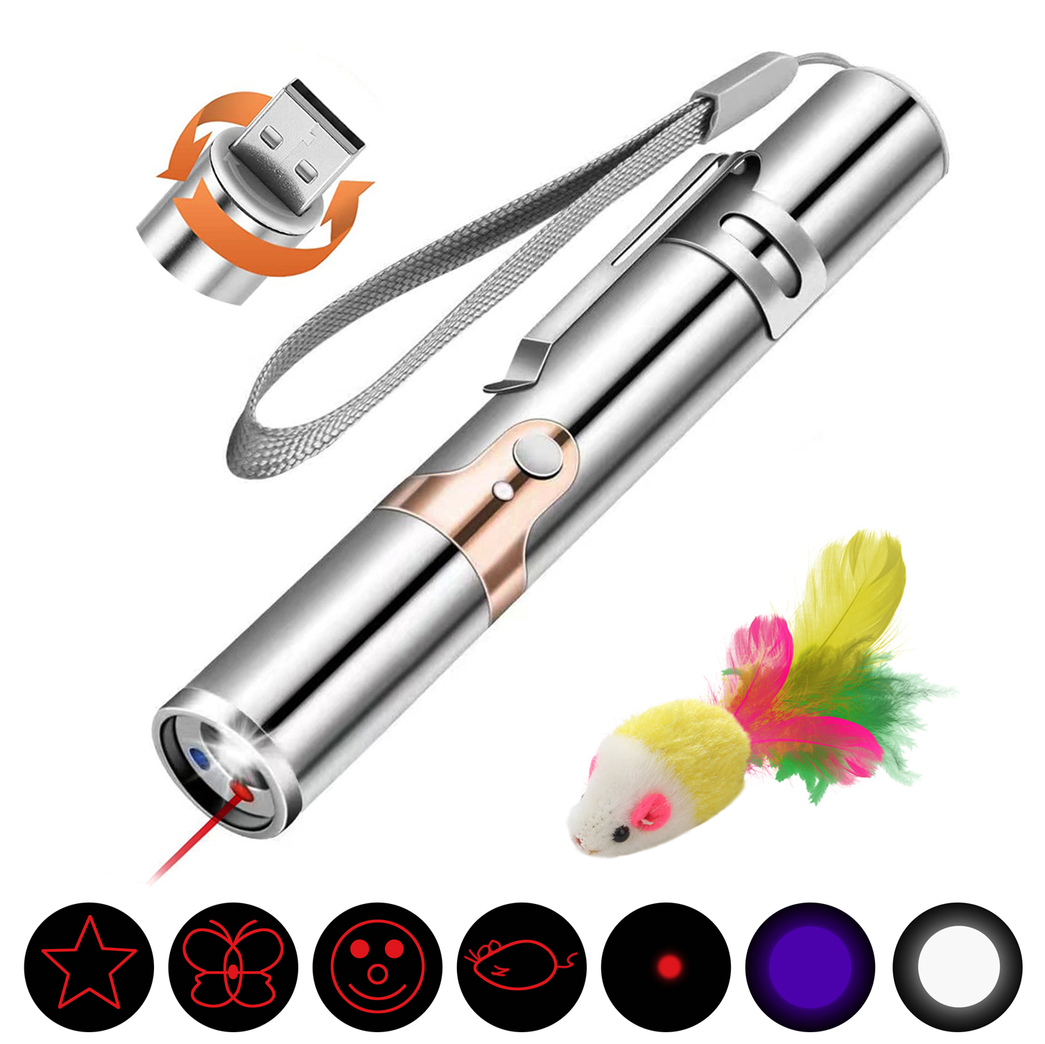 Premier Pet Automatic MultiLaser Cat Toy Interactive, Rotating Lasers