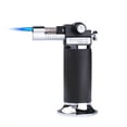 thumbnail image 1 of FYROXIA Dual Flame Torch Lighter - High-Intensity Double Jet Welding Tool with Wind-Resistant Blue Flame, Heavy-Duty Metal Igniter for Soldering and DIY (Butane Not Included), 1 of 12