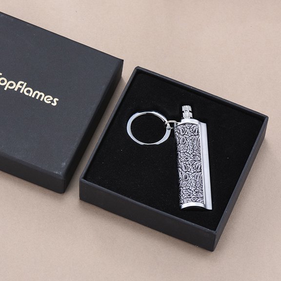 FYROXIA Waterproof Permanent Match Lighter - 10,000 Striking Life Emergency Fire Starter with Metal Flint Steel, All-Weather Survivalist Ignition Tool (Fuel Not Included)