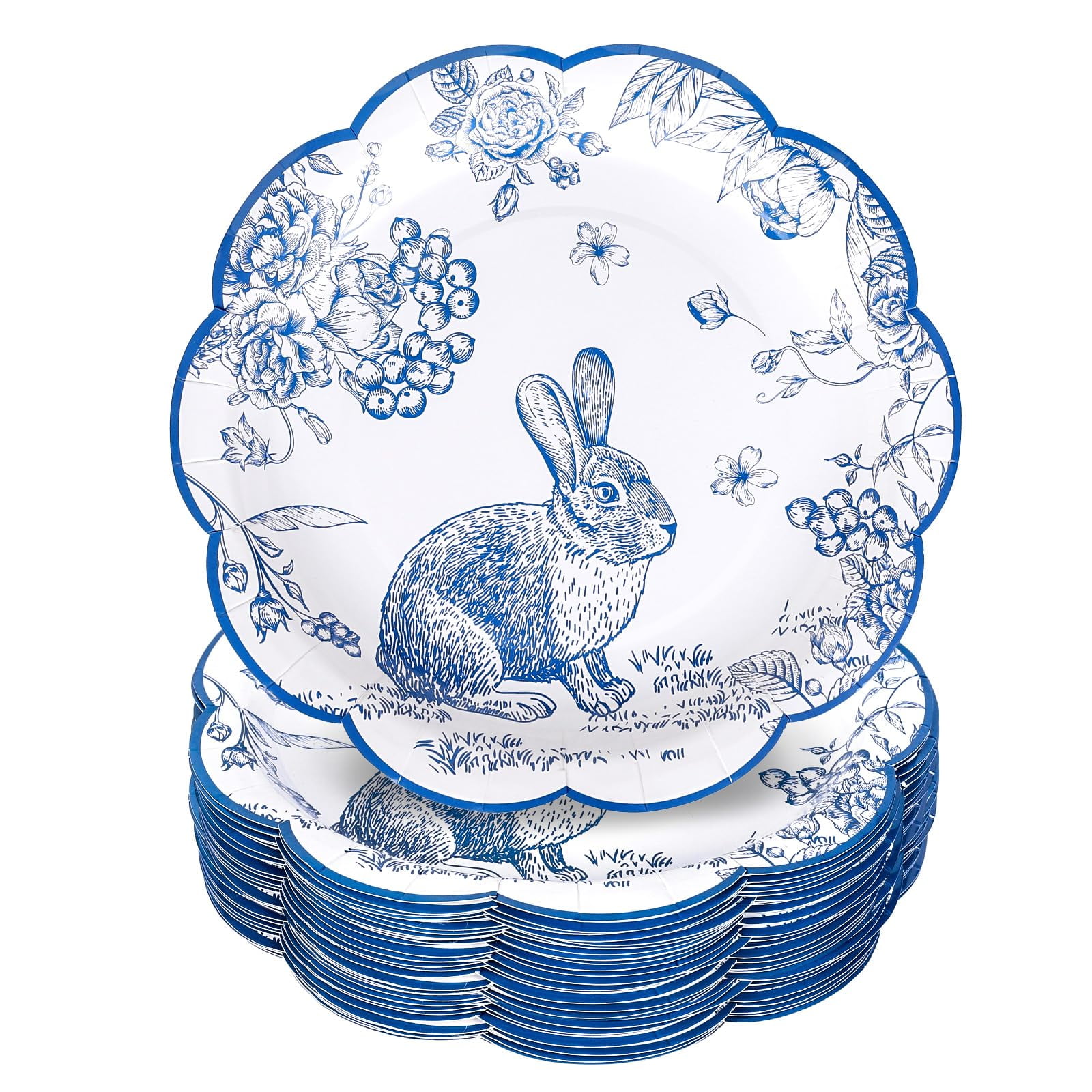 12 Pack Easter Bunny PVC Gift Bags With Handles - Clear Rabbit Treat Bags For Party Favors