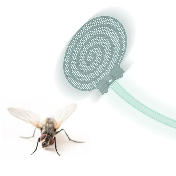 FYTPOV 2pcs Fly Swatter, Strong Flexible Manual Swat Pest Control, Cute Candy Shape Fly Swatter for Indoors, 20" Long Handle