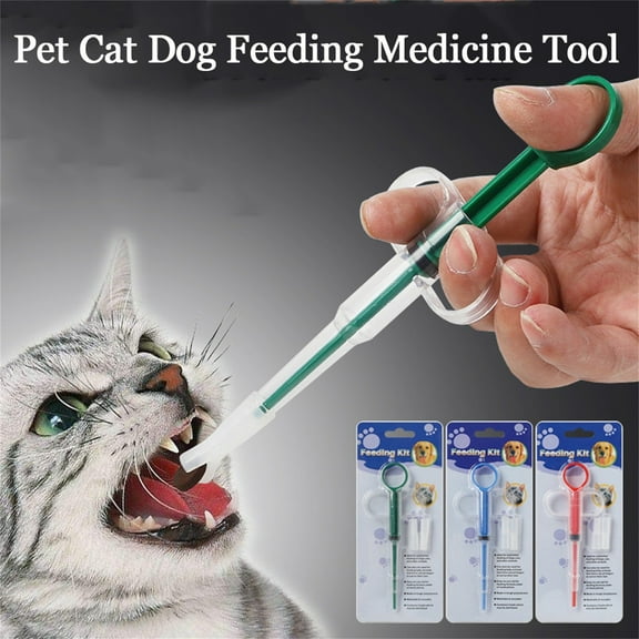 FYTPOV 2pcs Pet Piller Gun Dog Pill Shooter Cat Tablet Soft Tip Syringe Pet Medical Feeding Dispenser Tool for Small Animal