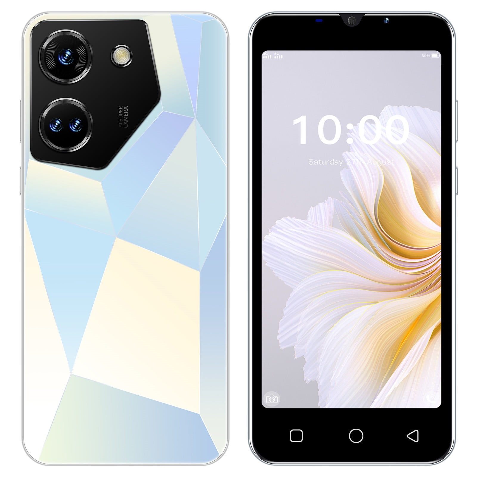 FYTPOV Android Phone, 5.5 Inch Smartphone SIM Android Gaming