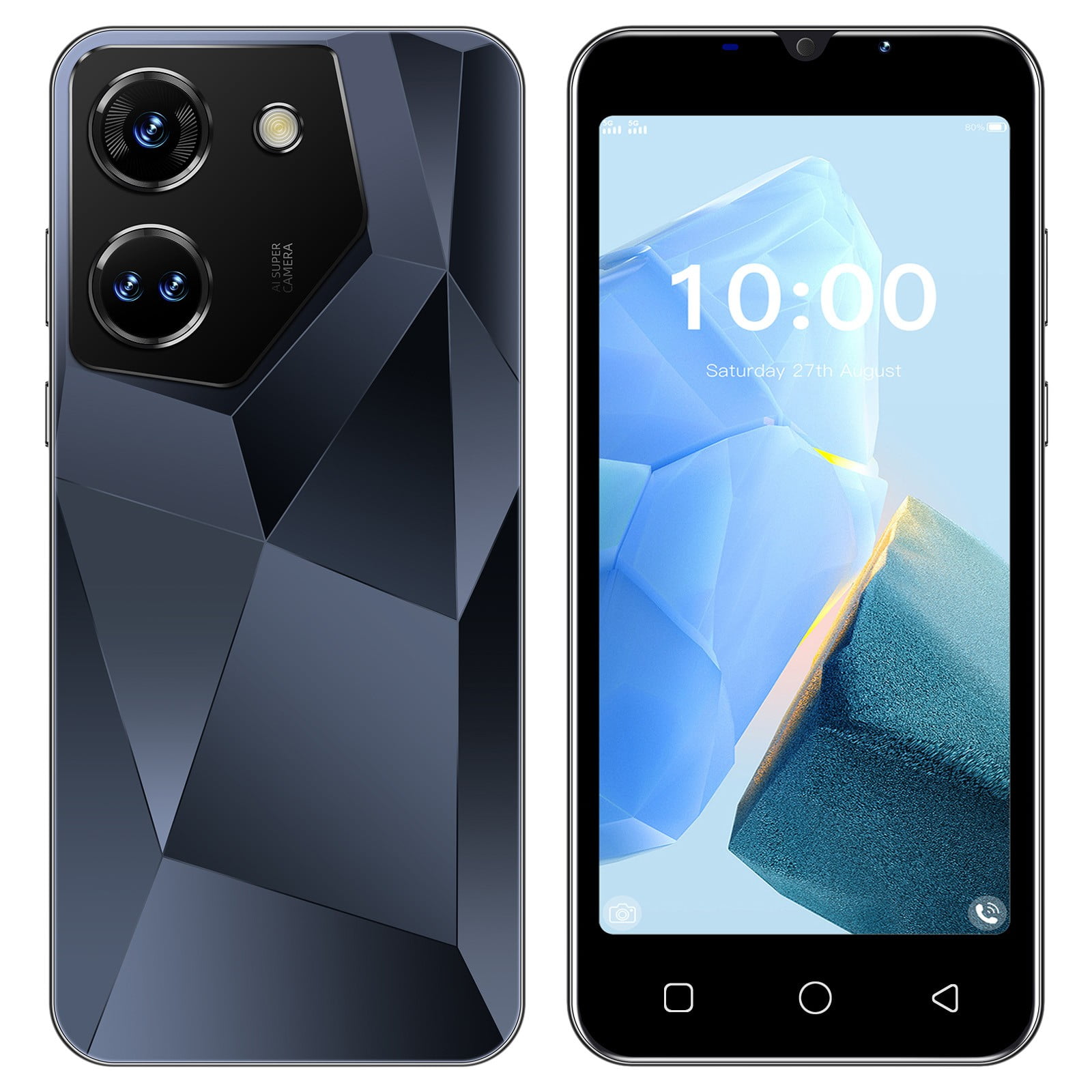 FYTPOV Android Phone, 5.5 Inch Smartphone SIM Android Gaming HD Camera WIFI Portable Mobile Phone, Cell Phones Unlocked