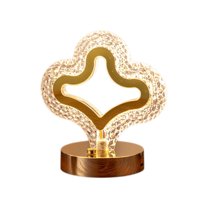 FYTPOV Bedside Table Lamp for Bedroom Nightstand, Luxury Crystal Lamp, Ambient LED Lights for Bedroom, Nightlight for Read, Lamps for Living Room