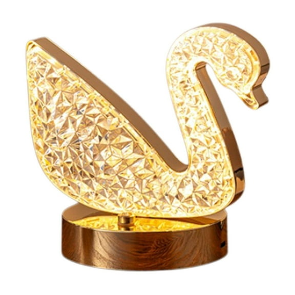 FYTPOV Bedside Table Lamp for Bedroom Nightstand, Luxury Crystal Lamp, Ambient LED Lights for Bedroom, Nightlight for Read, Lamps for Living Room