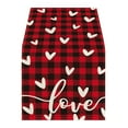 thumbnail image 1 of FYTPOV Buffalo Plaid Table Runner, Valentines Day Decorations, Hearts Love Printed Table Runner for Wedding Party, Christmas Runner for Table Home Decor, 13x71 inch, 1 of 5