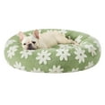 thumbnail image 1 of FYTPOV Calming Dog and Cat Bed Donut, Cute Flower Pattern Dog Bed, Fluffy Cat Beds for Indoor Cats, Washable Pet Bed with Non-slip Bottom, 19.7inch, 1 of 5