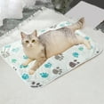 thumbnail image 1 of FYTPOV Dog Mat Crate Pad, Soft Pet Bed with Cute Paws Print, Washable Crate Mat for Large Medium Small Dogs, Dog Crate Kennel Mat Cat Bed Liner, 23.6*15.7inch, 1 of 5