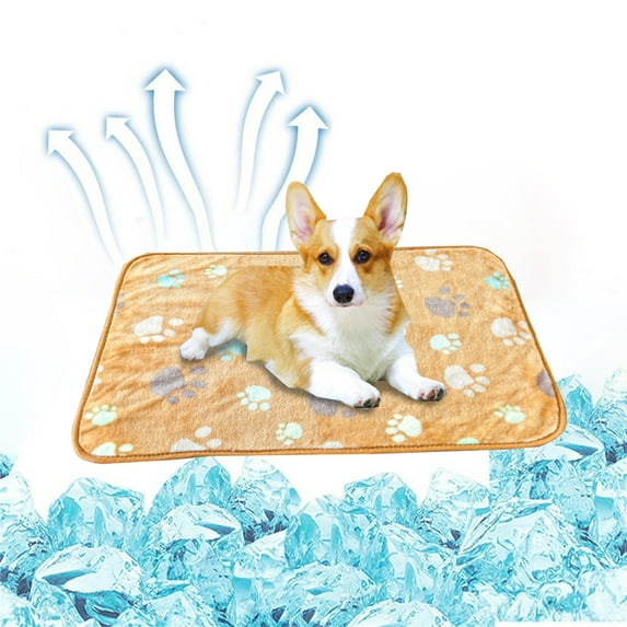 FYTPOV Dog Mat Crate Pad, Soft Pet Bed with Cute Paws Print, Washable Crate Mat for Large Medium Small Dogs, Dog Crate Kennel Mat Cat Bed Liner, 40.9*29.9inch