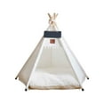 thumbnail image 1 of FYTPOV Dog Teepee, Pet Tents, Portable Pet Houses for Puppy Cats Dogs, Dog Bed with Thick Cushion, Removable and Washable, S, 1 of 4