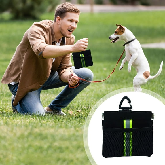 FYTPOV Dog Treat Training Pouch, Pet Treat Snack Bag, Portable Puppy Bait Reward Pouch, Pet Training Bag, Dog Treat Carrier Holder Food Storage Container Pocket for Walking Training Reward