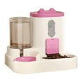 thumbnail image 1 of FYTPOV Gravity Cat Feeder and Water Dispenser, 2 in 1 Automatic Pet Waterer Detachable Food Bowls Set Pet Food Storage for Small Dog Puppy Cat Kitten Pet Easy Clean, 1 of 5