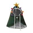 thumbnail image 1 of FYTPOV Green Cape Cat Clothes with Felt Balls, Christmas Pet Cosplay Costume, Cat Costume with Star Topper, Party Pet Costume for Cats, Small to Medium Sized Dogs,S, 1 of 5