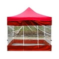thumbnail image 1 of FYTPOV Instant Canopy Shade Removeable Sidewalls, 6.6*9.8ft Canopy Wall Sidewall, 210D Cloth Rainproof Sunwalls, Clear, 1 Piece Sunwall Only, 1 of 4