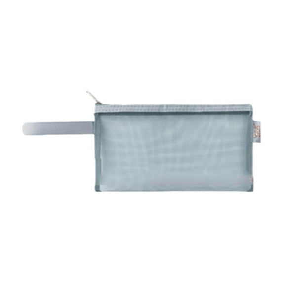 FYTPOV Mesh Pencil Case Pouch, Clear File Bag, Make up Bag with Zipper Cosmetic Organizer Pouch for Daily or Travel, 9*5inch
