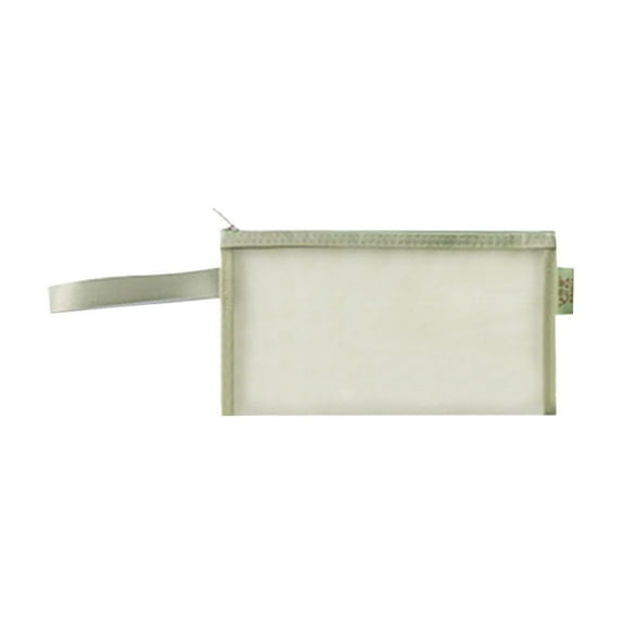 FYTPOV Mesh Pencil Case Pouch, Clear File Bag, Make up Bag with Zipper Cosmetic Organizer Pouch for Daily or Travel, 9*5inch