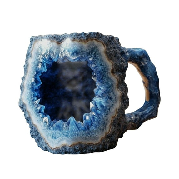 FYTPOV Mineral Crystal Coffee Mugs 2025 New Colorful Natural Mineral Crystal - Elegant Christmas Gift for Home & Office, Ideal for Father's Day Mother's Day Gift