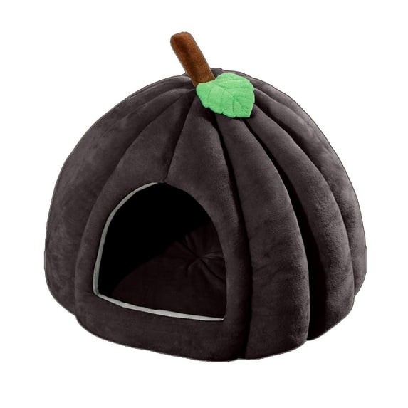 FYTPOV Pet Cave Bed, Warm Cat Bed for Indoor Cats, Pumpkin Pet Tent Cave Bed for Cats/Small Dogs, Removable Washable Cat Bed House